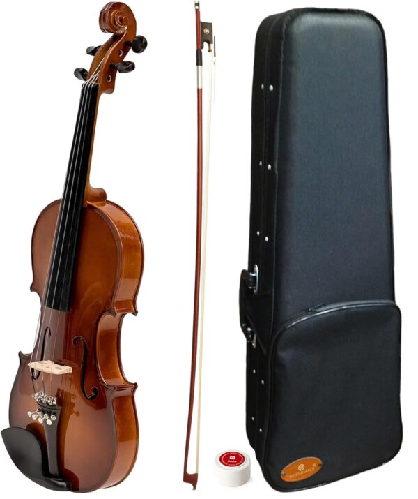 Worldmacs North U.S.A Canadian Maple wood Violin Ebony wood chinrest ,neck & tuning pegs Craftsmanship since 1928